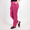 Pantaloni medicali Lotus Flex, stretch, cu elastic si snur, fucsia, CVC-SP2 2XL