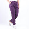 Pantaloni medicali Lotus Flex, stretch, cu elastic si snur, visiniu, CVC-SP2 S
