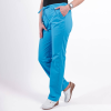 Pantaloni medicali Lotus Flex, stretch, cu elastic si snur, albastru deschis, CVC-SP2 S