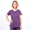 Bluza medicala Lotus Flex, stretch, visiniu, CVC-NP3 M