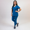 Costum medical Lotus Flex, stretch, albastru royal, TS-NP8 TS-SP4 XL