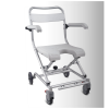 Scaun pentru baie pliabil, cu roti, sezut in forma de U - FS7962L