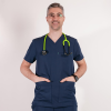 Bluza medicala Lotus Flex, stretch, bleumarin, TRS-NP16 XL