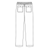 Pantaloni medicali Lotus Flex, stretch, cu snur, bleumarin, TRS-SP9