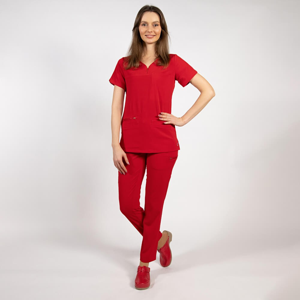 Costum medical Lotus Flex, stretch, rosu, TS-NP10 TS-SP3 M
