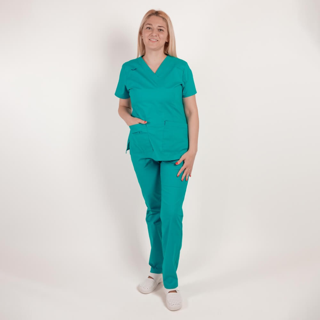 Costum medical Lotus Flex, stretch, aqua, CVC-NP1 CVC-SP2 S