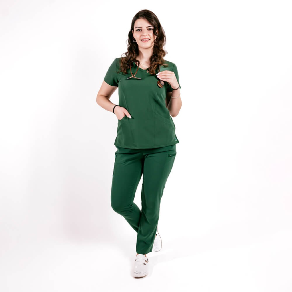 Costum medical Lotus Flex, stretch, verde hunter, TRS-NP13 TS-SP3 L
