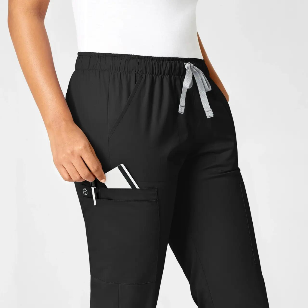 Pantaloni uniforma medicala, WonderWork, 505-BLAC M
