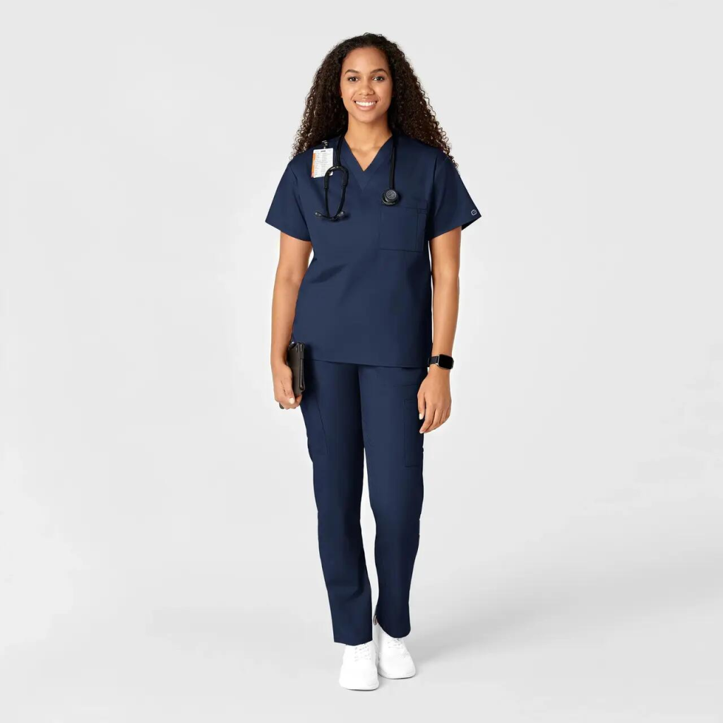 Pantaloni uniforma medicala, WonderWork, 505-NAVY
