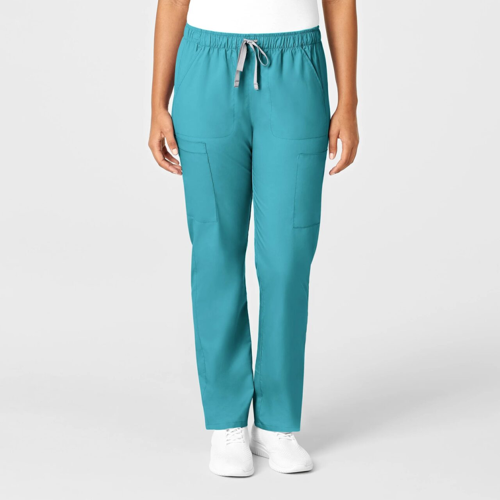 Pantaloni uniforma medicala, WonderWork, 505-TEAL L