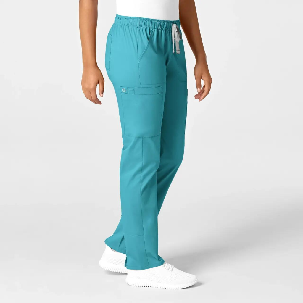 Pantaloni uniforma medicala, WonderWork, 505-TEAL