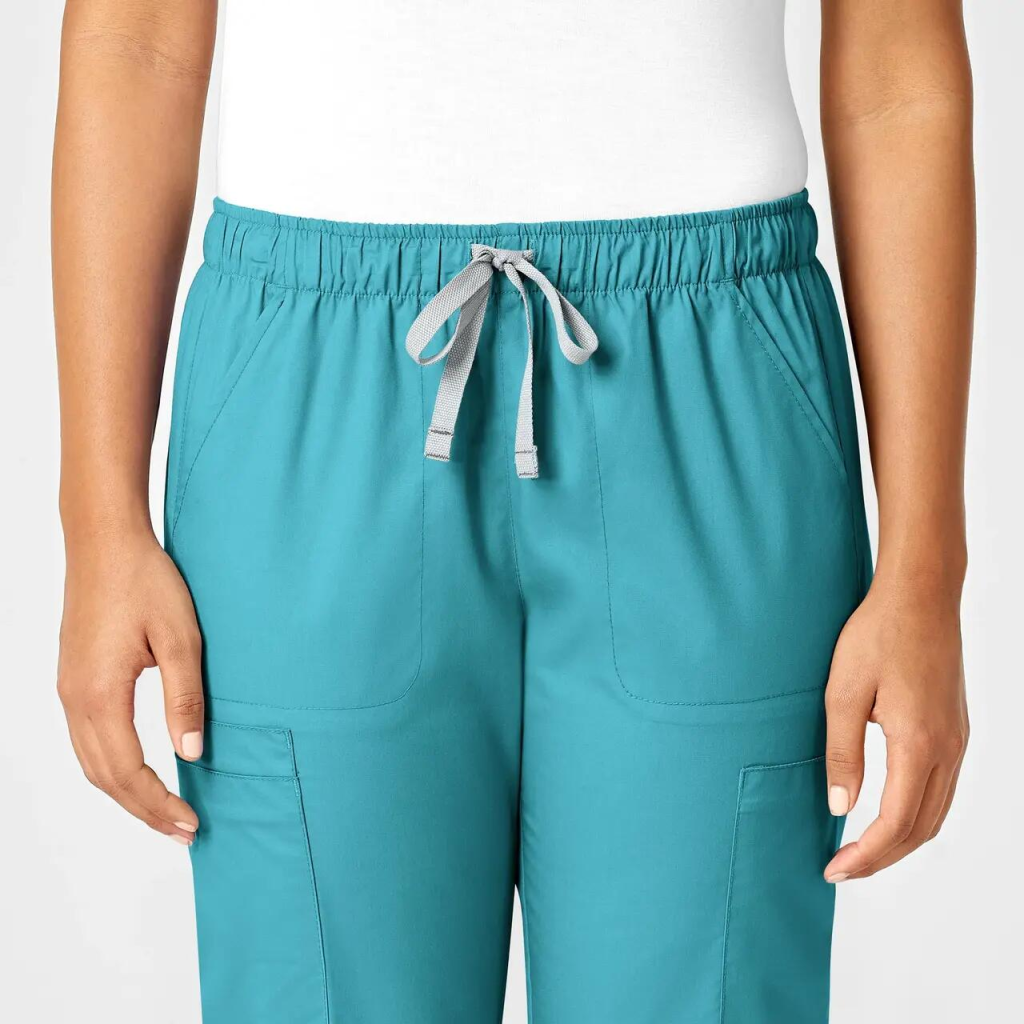 Pantaloni uniforma medicala, WonderWork, 505-TEAL