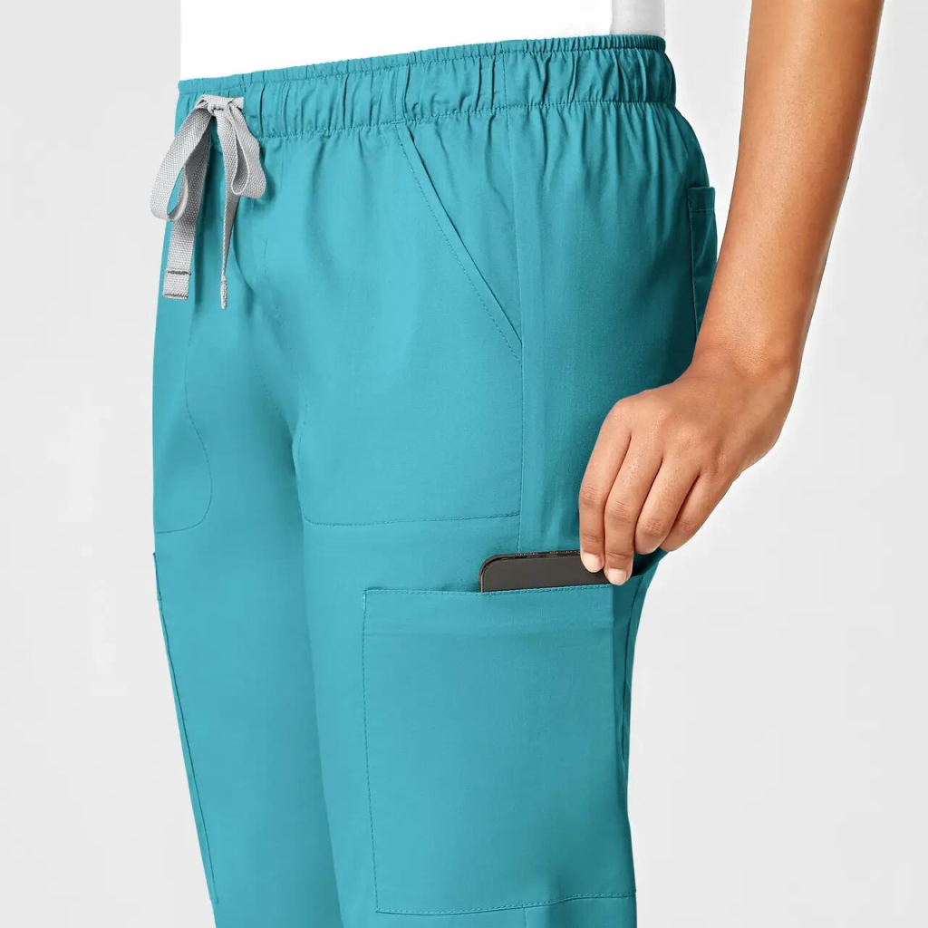 Pantaloni uniforma medicala, WonderWork, 505-TEAL