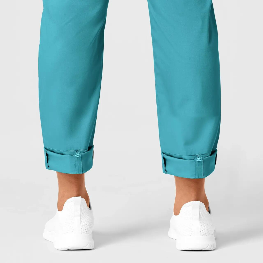 Pantaloni uniforma medicala, WonderWork, 505-TEAL