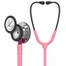 Pachet student -  Stetoscop Littmann Classic III Roz perlat cu capsula oglinda 5962 + Borseta mov perlat