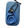 Pachet asistent - Stetoscop Littmann Lightweight II S.E Ciel Blue 2454 + Borseta Albastru azur